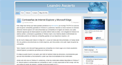 Desktop Screenshot of leandroascierto.com